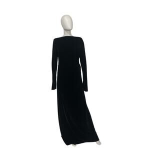 Reformation Velvet Black Donya Size 12 Dress